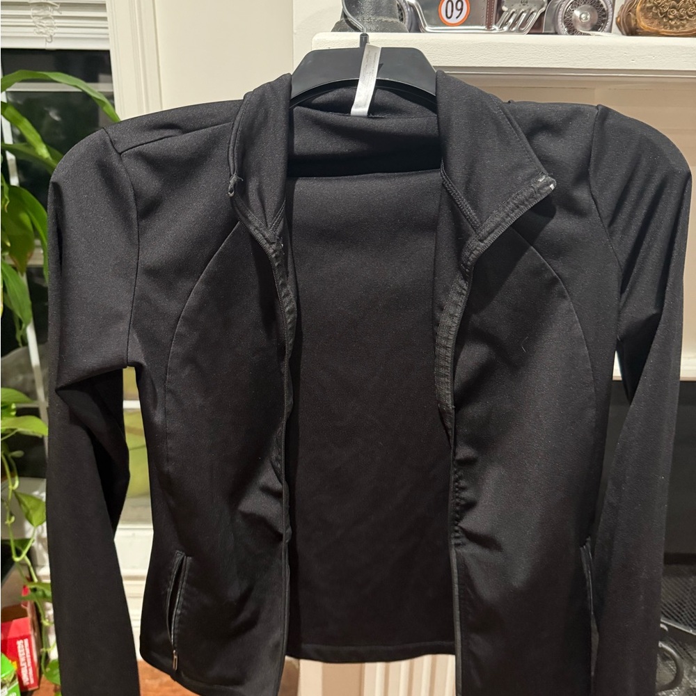 Black Women's Jacket - Ebb & Flow workout jacket